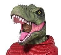 LarpGears Masque en latex pour fête d'Halloween Motif dinosaure jurassique Adult T-rex