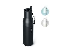 LARQ Bouteille Flip Top 740ml - Bouteille isolée en acier inoxydable | Thermos, sans BPA | Garde les boissons froides et chaudes, Obsidian Black