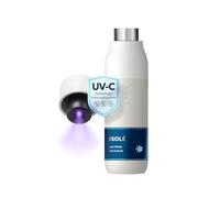 LARQ Bouteille PureVis 740ml - Bouteille d’eau auto-nettoyante et isotherme en acier inoxydable avec purificateur UV et design primé | Réutilisable et pratique pour les voyages, Granite White