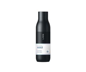 LARQ Bouteille Twist Top 500ml - Bouteille d'eau en acier inoxydable isolée | Thermos, sans BPA | Bouteille d'eau réutilisable pour le camping, le bureau et les voyages, Obsidian Black