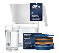 LARQ Carafe filtrante 1,9 L - Filtre Nano Zero élimine le chlore, le plomb, les PFAS et plus encore - Pure White