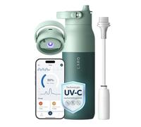 LARQ PureVis 2 1 Litre - Gourde Auto-Nettoyante et Filtrante UV - Suivi d'Hydratation via App - Acier Inoxydable Isolé - Garantie 2 Ans