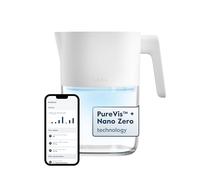 LARQ PureVis 3-en-1 Carafe 1,9L UV Auto-Nettoyante, filtre PFAS, Chlore, Plomb & plus - Suivi via App - Filtre Biosourcé - Garantie 2 Ans, Pure White
