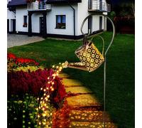 L'arrosoir Solaire Allume Les Décorations de Jardin, Lampe Arrosoir Solaire avec Guirlandes Lumineuses et Bâton de Berger, Lumière Extérieure Solaire pour Chemin/Cour/Terrasse