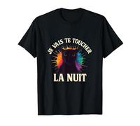 Larry Je Vais Te Toucher la Nuit Meme brainrot Francais Chat T-Shirt, Homme, Noir, 4XL