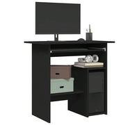 Larryhot Bureau Noir 80x45x74 cm Bois d'ingénierie, solide et durable, facile à assembler, beau, idéal pour la décoration de la maison et les cadeaux Notre bureau élégant et moderne sera un ajout prat