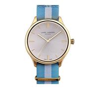 Lars Larsen - 120GBCN - Montre Homme - Quartz Analogique - Bracelet Tissu Multicolore