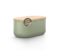 LARS NYSØM Boîte à Pain I Boite a Pain pour Une fraîcheur Durable avec patins antidérapants I Couvercle en Bambou utilisable comme Planche à découper | 34,5x18,5x15,8cm (Nordic Sage)