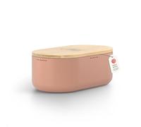 LARS NYSØM Boîte à Pain I Boite a Pain pour Une fraîcheur Durable I Couvercle en Bambou de Haute qualité pouvant être utilisée comme Planche à découper | 36x19x13cm (Blush Rose)