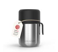 LARS NYSØM Boîte Alimentaire Isotherme en Inox - Récipient Hermétique pour Repas Chauds ou Froids, Thermos à Large Ouverture pour Soupe, Bureau & Voyage (Stainless Steel, 500ml)