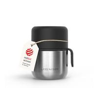 LARS NYSØM Boîte Alimentaire Isotherme en Inox - Récipient Hermétique pour Repas Chauds ou Froids, Thermos à Large Ouverture pour Soupe, Bureau & Voyage (Stainless Steel, 350ml)