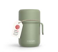 LARS NYSØM Boîte Alimentaire Isotherme en Inox - Récipient Hermétique pour Repas Chauds ou Froids, Thermos à Large Ouverture pour Soupe, Bureau & Voyage (Sage Green, 500ml)