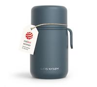 LARS NYSØM Boîte Alimentaire Isotherme en Inox - Récipient Hermétique pour Repas Chauds ou Froids, Thermos à Large Ouverture pour Soupe, Bureau & Voyage (Stone Blue, 700ml)