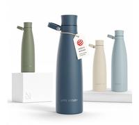 LARS NYSØM Gourde Gourde Isotherme Inox 750ml Metal Bouteille d’eau isolée | Acier Inoxydable Gourde Isotherme - 12h Chaud 24h Froid - Gourde Étanche pour Le Sport et la Bicyclette - Gourde Eau