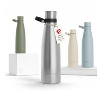 LARS NYSØM Gourde Gourde Isotherme Inox 750ml Metal Bouteille d’eau isolée | Acier Inoxydable Gourde Isotherme - 12h Chaud 24h Froid - Gourde Étanche pour Le Sport et la Bicyclette - Gourde Eau