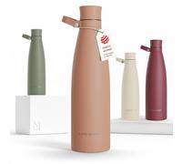 LARS NYSØM Gourde INOX 1000ml | 1L Bouteille d’eau isolée | Gourde étanche pour Le Sport, la Bicyclette