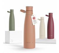 LARS NYSØM Gourde INOX 750ml | 0.75L Bouteille d’eau isolée | Gourde étanche pour Le Sport, la Bicyclette, Les Enfants (Blush Rose, 750ml)
