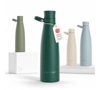 LARS NYSØM Gourde INOX 750ml | 0.75L Bouteille d’eau isolée | Gourde étanche pour Le Sport, la Bicyclette
