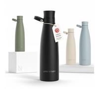 LARS NYSØM Gourde INOX 750ml | 0.75L Bouteille d’eau isolée | Gourde étanche pour Le Sport, la Bicyclette