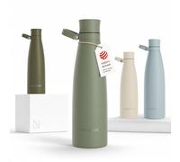 LARS NYSØM Gourde INOX 750ml | 0.75L Bouteille d’eau isolée | Gourde étanche pour Le Sport, la Bicyclette
