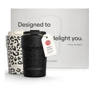 LARS NYSØM Mug Isotherme pour Café Cadeau set de 2 x 380ml Tasses Isotherme | Thermo Coffee Mug to go - 4h chaudes et 8h froides - Mug Isotherme pour Cafe de voyage - Le set de mugs dans une boîte cadeau