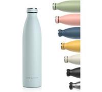 LARS NYSØM Gourde Isotherme 1000ml - Gourde Inox Metal Bouteille Isotherme | Bouteille d’eau Isolée - Chaudes 12h et froides 24h - Gourde Étanche pour Le Sport et la Bicyclette - Acier Inoxydable