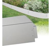 LARS360 30 x Bordure de pelouse métal galvanisé Bordure de parterre Bordure de tonte, 15cm de haut, 100cm de long (30m)