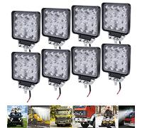 LARS360 8x 48W Travail Projecteur Lampe LED Voiture Lumière Phare de travail spot Flood pour SUV UTV Offroad lampes de travail tracteur Pelleteuse Camion voiture 4x48W