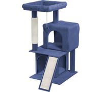 LARS360 Arbre à chat Arbre à chat 92.5 cm Arbre à chat avec colonnes à griffer stables et grandes plates-formes Arbre à grimper idéal avec zones de repos et possibilités de griffer pour chats actifs B