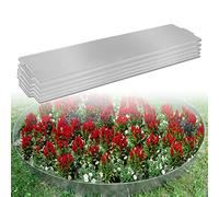 LARS360 Bordure de pelouse en métal galvanisé - 20 m x 18 cm - 20 pièces - 100 cm x 18 cm (L x H) - Pour plantes de jardin et légumes