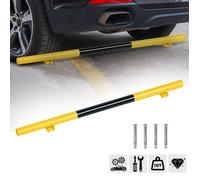 LARS360 Butoir de Roue Butoir de Garage, Délimitation de Parking Aide au Stationnement, 180 x 13.5 x 9.5cm, Jaune/Noir