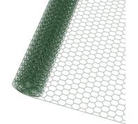 LARS360 Clôture pour poules 35m Vert Fil de fer galvanisé pour lièvres, Grillage métallique à mailles fines pour lapins, poussins et animaux domestiques, mailles 43 x 28 mm, hauteur 100cm