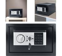LARS360 Coffre-fort électronique Petit coffre-fort pour meubles en acier ferreux à l'épreuve du mur avec mot de passe numérique & 2 clés de sécurité, étanche et ignifuge pour la maison, le bureau et l