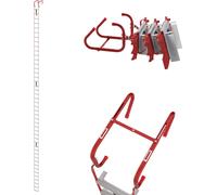 LARS360 Echelle d'incendie fenêtre - 15 m de longueur Echelle de corde pliable avec marches et crochets en acier, échelle de secours compacte Echelle d'urgence pour la maison