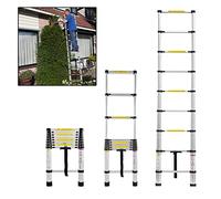 Lars360 Échelle télescopique multifonction, extensible, échelle simple, en aluminium de qualité supérieure
