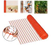 LARS360 Filet de protection en plastique - 1 x 80 m - Clôture de chantier - Filet d'avertissement - Filet de capture - Clôture anti-gibier - Clôture d'avertissement - Sans cerclage - Orange (1