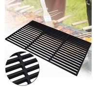 LARS360 Grilles de Cuisson en Fonte pour Barbecue Accessoires pour Rôtir Poissons Légumes Fruits de mer Rectangulaires 40 x 60 cm
