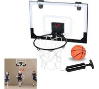 LARS360 Mini Basketball Hoop pour enfants Mini panier de basket indoor avec scoring automatique et son Panier de basket Set de basket avec ballons et pompe