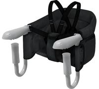 LARS360 Noir Siège de Table Bébé 6-36 mois Rehausseur de Chaise Bébé Pliable Siège Booster Bébé pour tables de 2-8cm d'épaisseur Pinces Antidérapantes & Sac de Siège