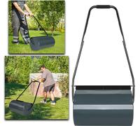 LARS360 Rouleau à gazon Rouleau à gazon 46L Rouleau manuel Rouleau pour sol Rouleau pour champs Aérateur de gazon Anthracite, Rouleaux pour l'entretien du jardin, outil d'entretien du gazon, compacteu
