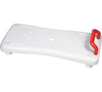LARS360 Siège de baignoire pour personnes âgées 70x30x5cm Planche de baignoire pour s'asseoir Planche de siège pour baignoire avec poignée rouge