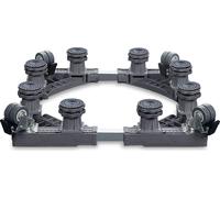 LARS360 Socle pour machine à laver Socle pour machine à laver Socle pour réfrigérateur Socle pour soubassement Réglable - 8 pieds + 4 roues