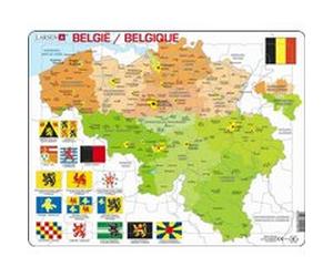 Larsen carte maxi puzzle : België 48 pièces G