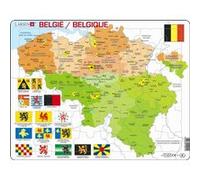 Larsen carte maxi puzzle : België 48 pièces Multicolore G