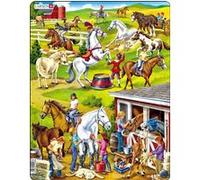 Larsen casse-tête Puzzle MaxiÉcole d'équitation 50 pièces Multicolore G