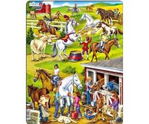 Larsen casse-tête Puzzle MaxiÉcole d'équitation 50 pièces Multicolore G