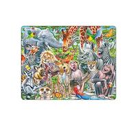 Larsen CZ3 Selfie - Animaux africains Heureux, Puzzle Cadre avec de 43 pièces