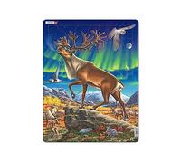 Larsen FH26 des Rennes dans Les aurores boréales, édition Neutre, Puzzle Cadre avec de 60 pièces