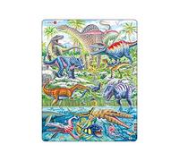 Larsen FH49 Dinosaures Qui volent, courent et plongent, Puzzle Cadre avec de 70 pièces