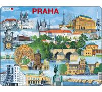 Larsen KH12 Puzzle cadre "Prague avec monuments" 66 pièces
